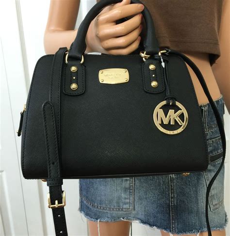 michael kors saffian leather rossbody|Michael Kors saffiano bag black.